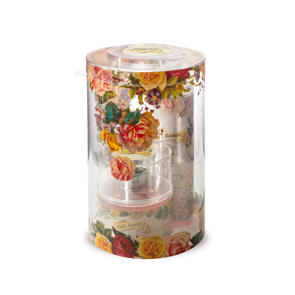 Estuche Cilindro Cristal Petit Amour Fleurs